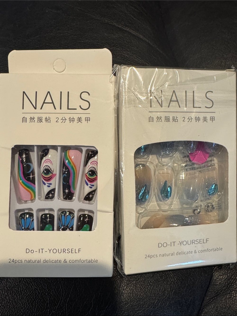 Do-It-Yourself Press-On Nail Sets- Multicolor